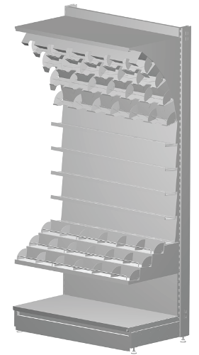 Modular shop rack systems & instore interior shelving design