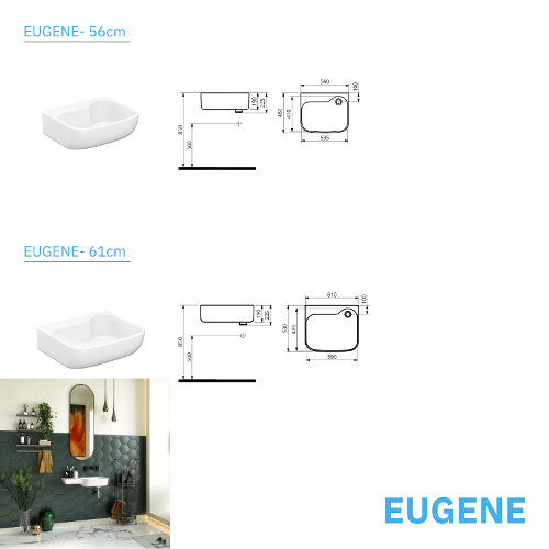 Eugene 56-61 Washbasin