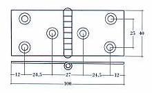 Nautical Sector Hinges / Hinges Naval Sector - Art. N / 10040 / IL