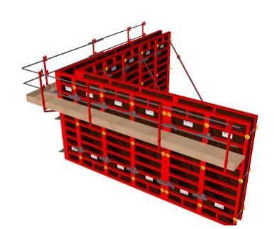  Modular formwork: Aluminum manual formwork