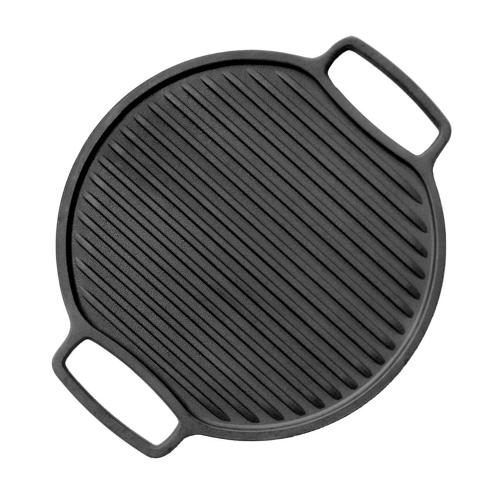 Cast iron Griddle, round double-sided Griddle Grill Ø 360 mm