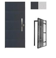 E-lite with Aluminium panel penta security Door