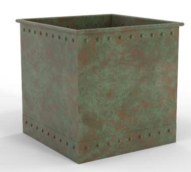 copper planter