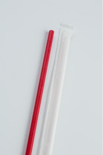 Straight paper straw