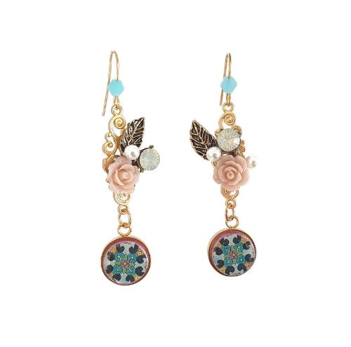 IVETE - VINTAGE PORTUGAL ROSE TILE EARRINGS