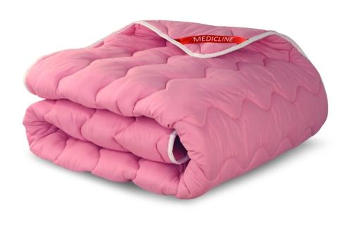 All-season anti-allergic microfiber pink silicone duvet