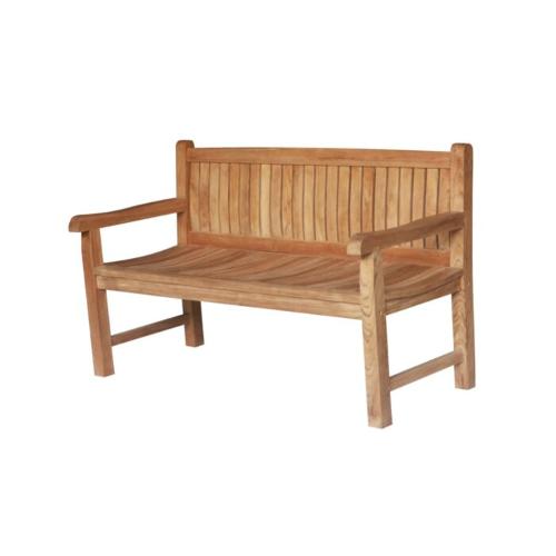 Teak garden bench