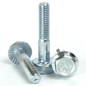 M16 x 70mm Flange Serrated Hex Bolt Hexagon Screw Bright Zin