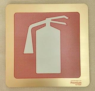 Safety sign photoluminescent Premium Gold