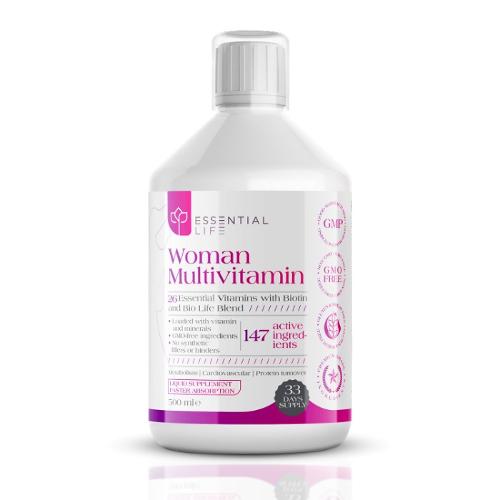 Essential Life Liquid Vitamins for Women – Support Immune 