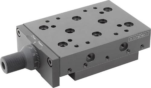 Dovetail slides with micrometer spindle and location holes