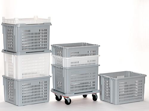 Box with solid base and perforated walls