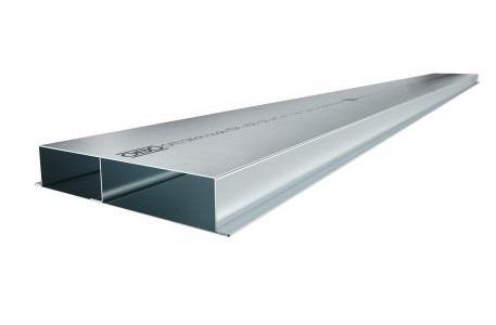 Underfloor installation duct, 2-compartment, height 38 mm