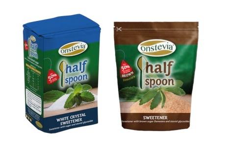 Onstevia Half Spoon Sweetener with Stevia and Sugar