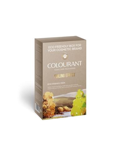 Hair colourant box rectangular bottom shaped medium size kraft brown eco