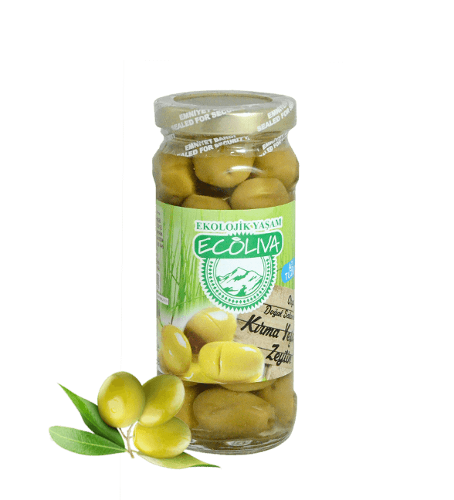 Organic Cracked Green Olive