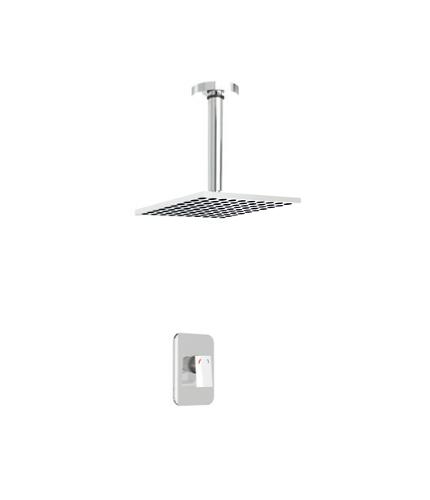 One outlet square concealed shower set | lav004