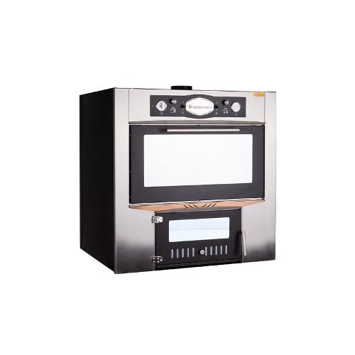 Indoor indirect wood oven Sedicinoni Inox