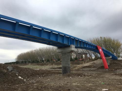 Balıkesir Havran Steel Construction Pedestrian Overpass Construction Work