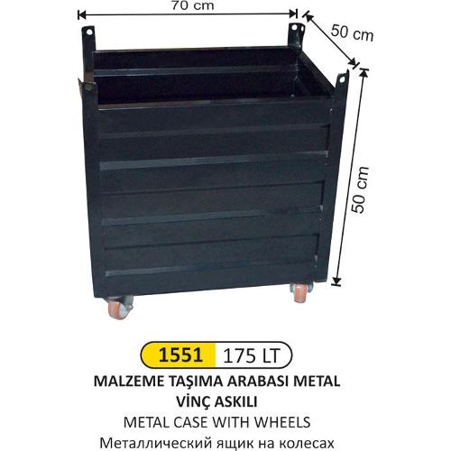 1551 175 LT METAL TRANSPORT TROLLEY