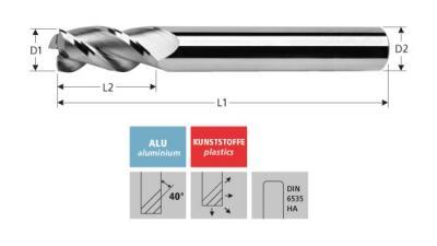 Milling Tools: for aluminium