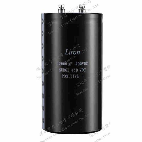 6800uf 400V 2000H 85 centigrade screw type aluminum electrolytic capacitor