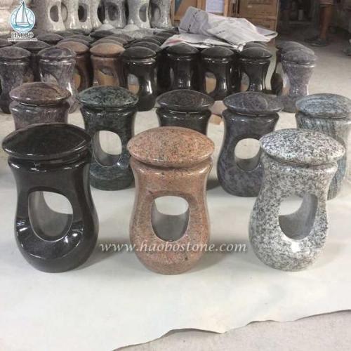 Wholesale Granite Cemetery Lamp For Memorial