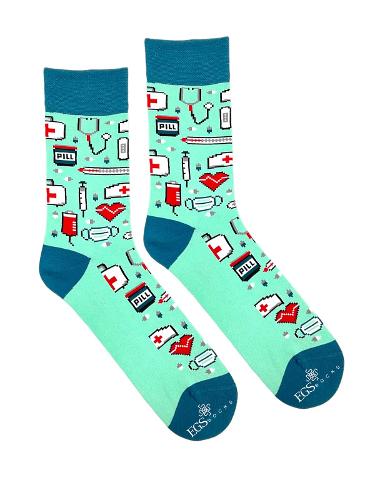 Patterned bamboo socks