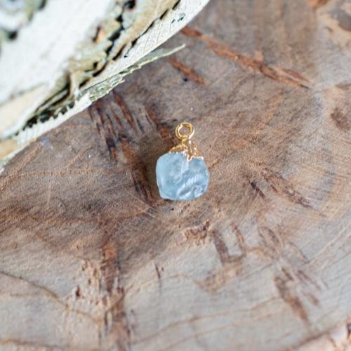 Birthstone Pendant March Aquamarine (10 mm)