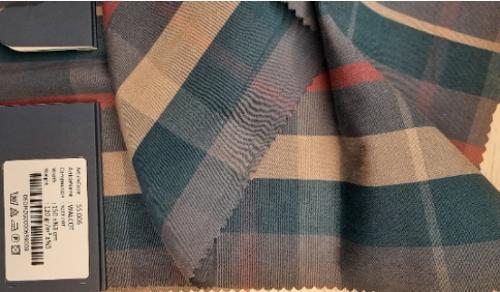 Cotton Woven Check Fabric