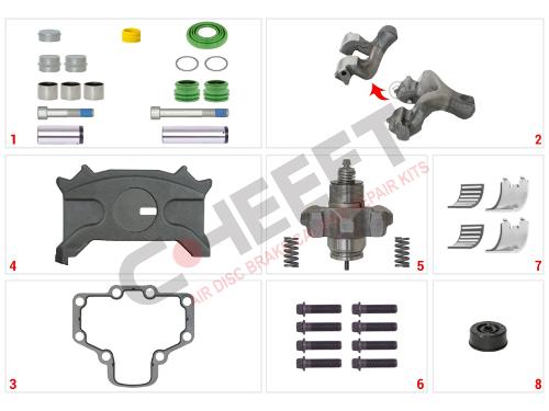 SAF Axle PAN22 Set (Left)