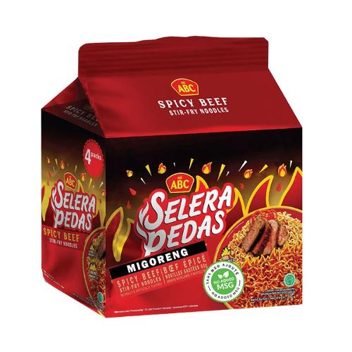 ABC INSTANT NOODLE (FRIED/MIE GORENG)ORIGINAL 5pk (CHICKEN)