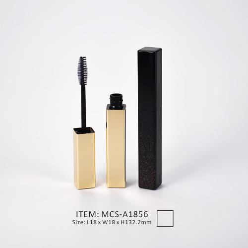 Straight aluminum mascara tube square