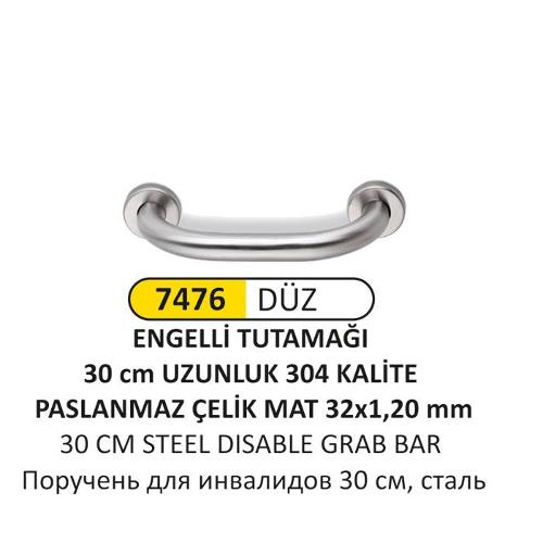 7476 30 CM 304 QUALITY FLAT DISABLED HANDLE GRAB