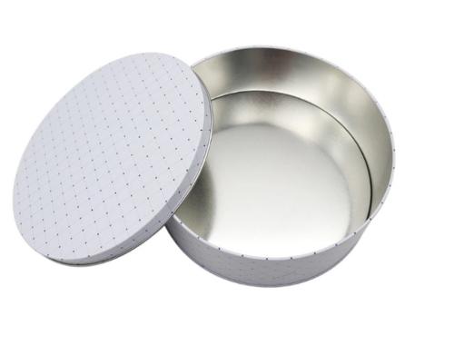 Round cookie tin box