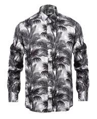 Printed Shirt Black White