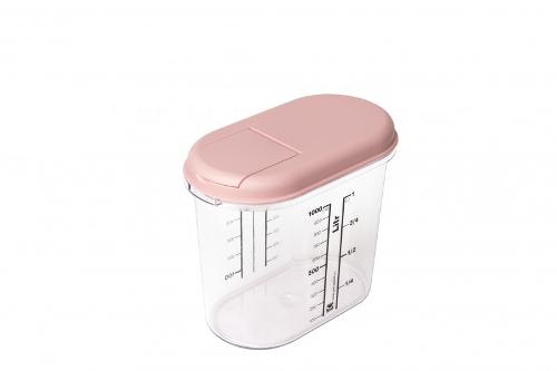 Oval food plastic box 1 l