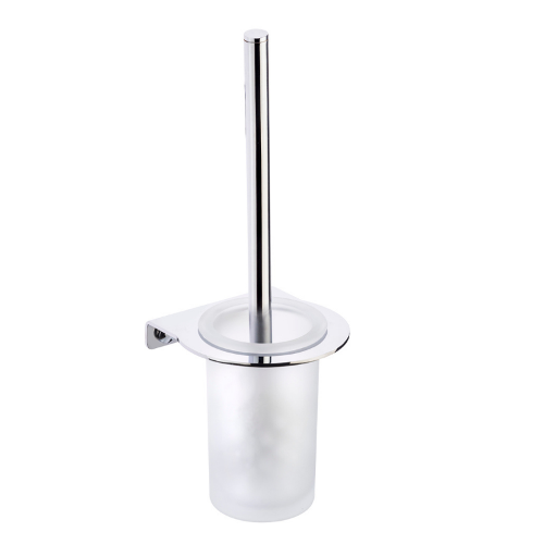 Neva Chrome Wc Brush & Glass Holder