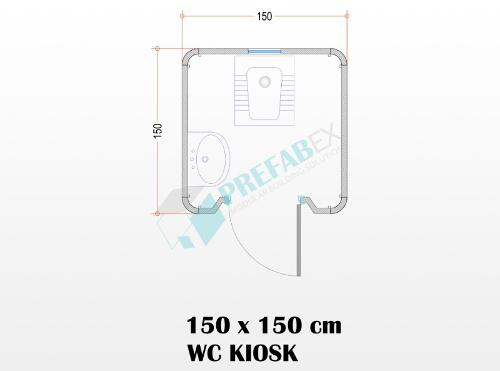 150x150 Toilet Cabin Alaturca