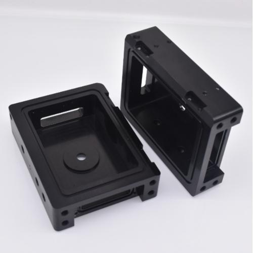 CNC milling black anodized aluminum enclosure