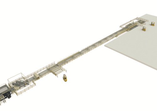 Cooling And Stacking Line For Thin-Board Production