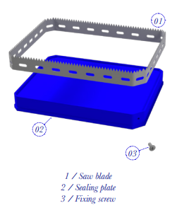 FOIL COVERED FOOD TRAY BLADES