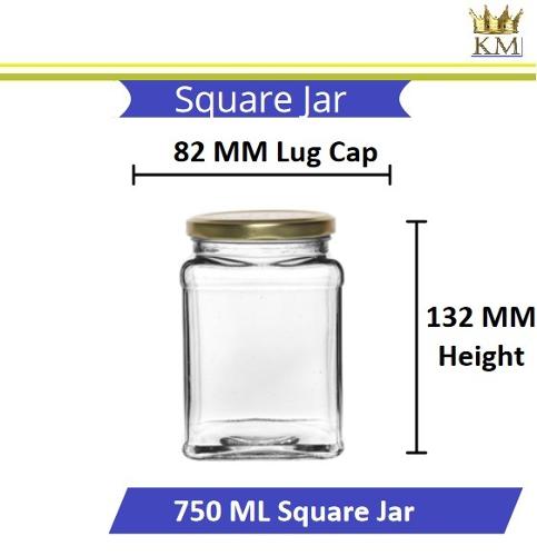 Square Jar Glass