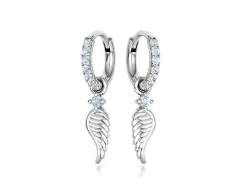 Angel Wing Elegant Hoop Earrings