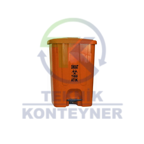 25 LT Medical Waste Bucket Cornered With Pedal