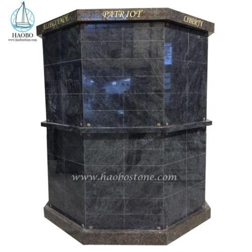 Haobo Stone 96 Niche Octagonal Community Cremation Columbarium