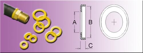 Coding rings with flange