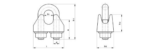 Wire rope clips