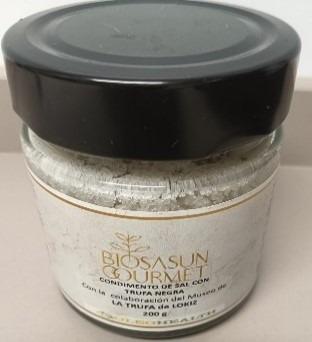 Organic salt condiment with black truffle 200 g, 100 g