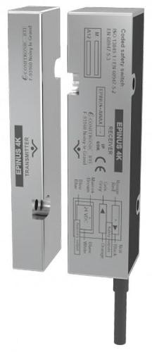 Position control for doors / casings on dangerous machinery